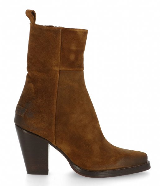 Shabbies  Western Ankle Boot Waxed Suede Warm Brown (2007)